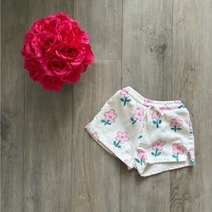 Zara White Floral Kids/Baby Shorts | SZ 3T